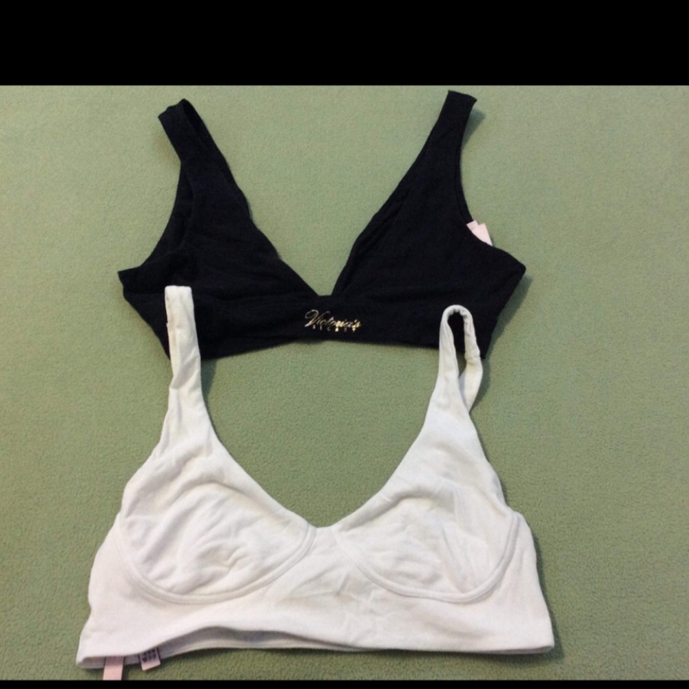 Victoria secret bra size large $17 for both